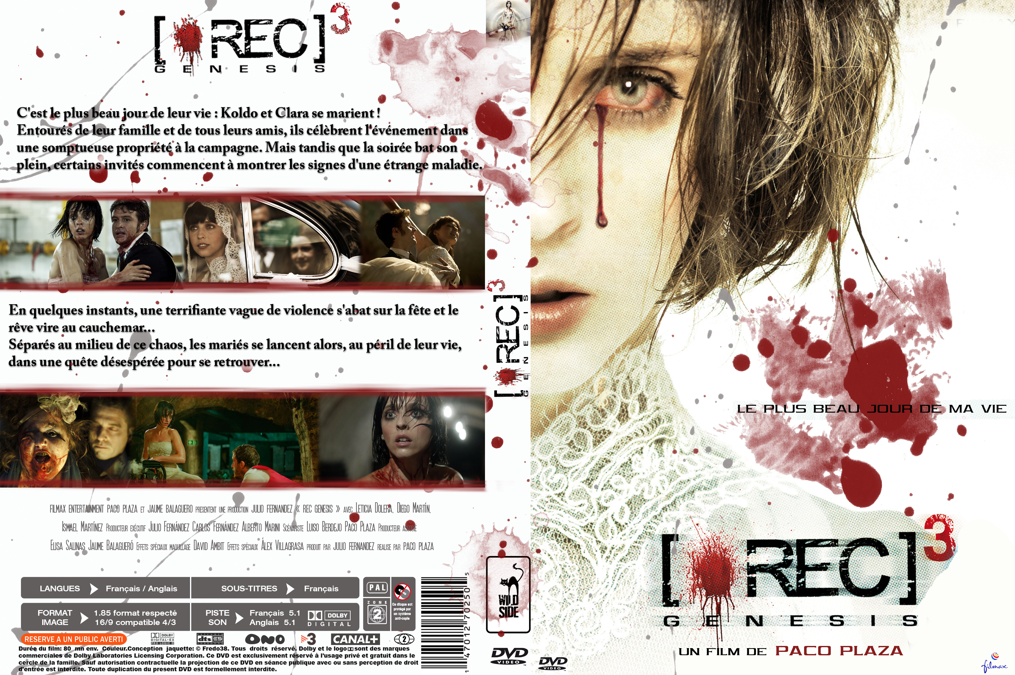 Jaquette DVD [REC]3 Gnesis custom